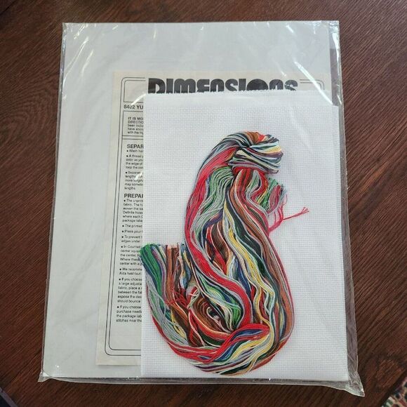 NEW Dimensions Yuletide Village Christmas Stocking 1990 Cross Stitch Kit Wysocki - Picture 5 of 6